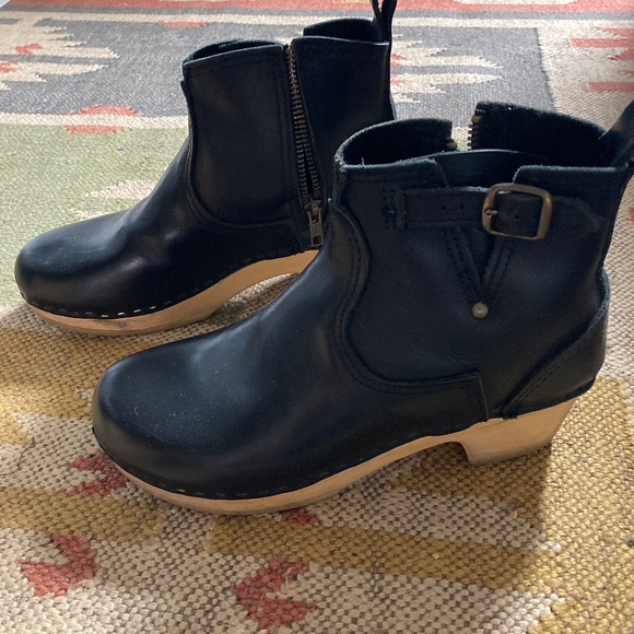 No. 6 Clog Buckle Boot Size 39 with shearling insert - Picture 1 of 11